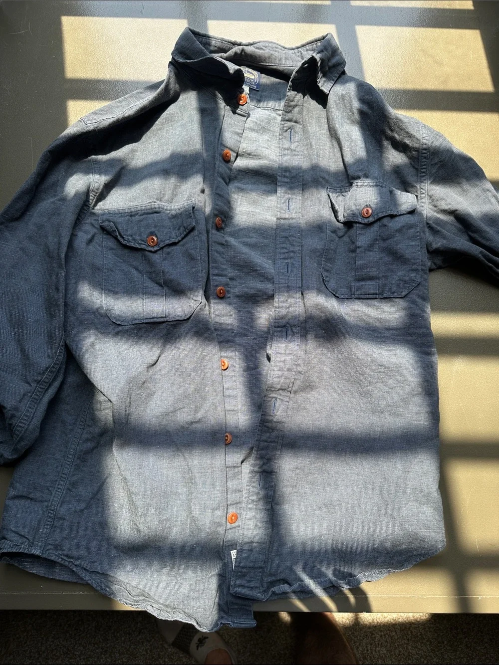 Heavyweight linen button down - JCrew x Baird McNutt